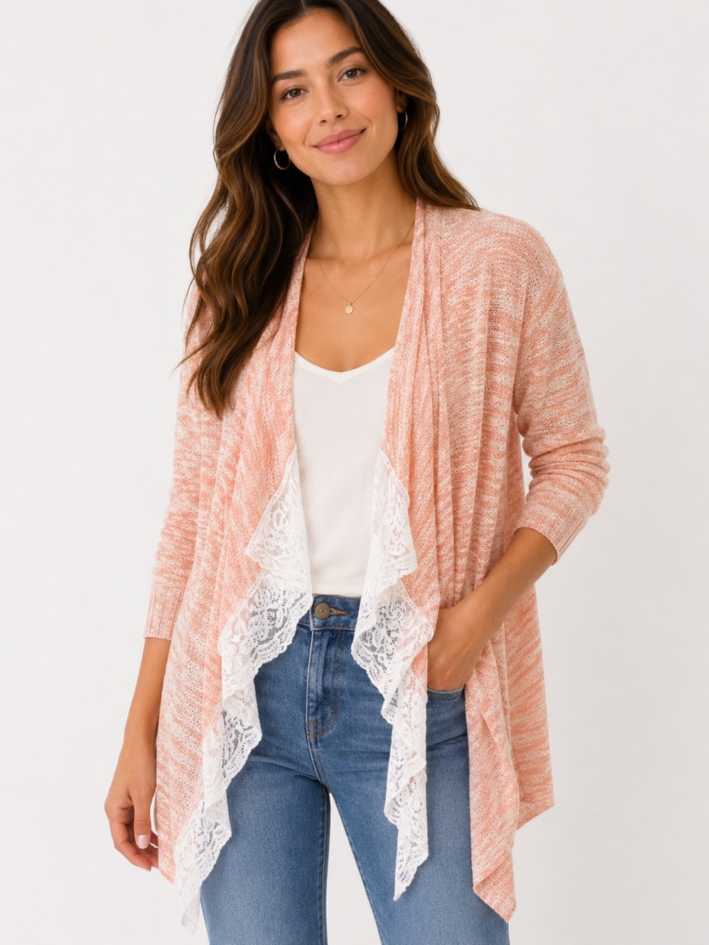 Hope Rose peach cardigan, Size S‎